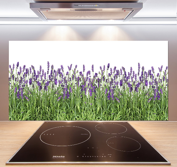Pannello retrocucina con motivo di fiori di lavanda