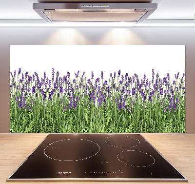 Pannello retrocucina con motivo di fiori di lavanda