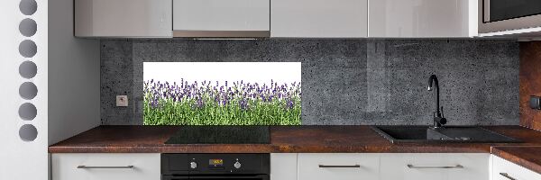 Pannello retrocucina con motivo di fiori di lavanda