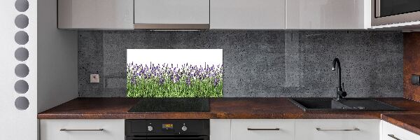 Pannello retrocucina con motivo di fiori di lavanda