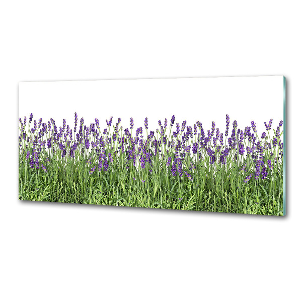 Pannello retrocucina con motivo di fiori di lavanda