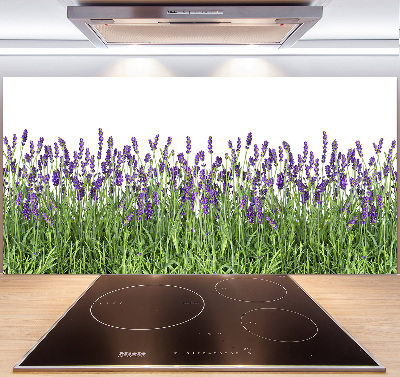 Pannello retrocucina con motivo di fiori di lavanda
