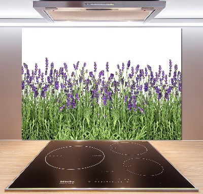 Pannello retrocucina con motivo di fiori di lavanda