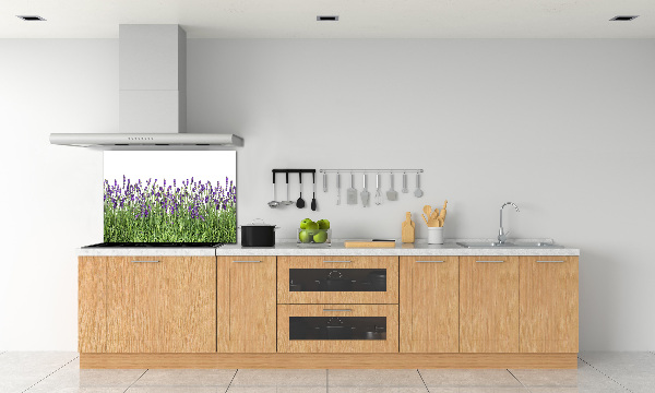 Pannello retrocucina con motivo di fiori di lavanda