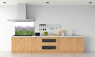 Pannello retrocucina con motivo di fiori di lavanda