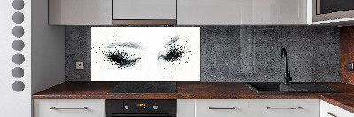 Rivestimento parete cucina con finitura Trucco