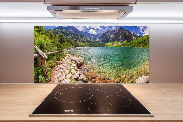 Rivestimento parete cucina con motivo 