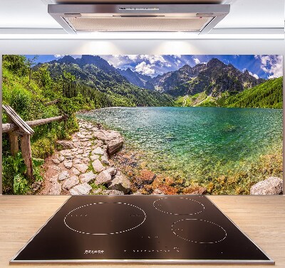 Rivestimento parete cucina con motivo 