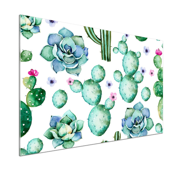 Pannello paraschizzi cucina con motivo cactus