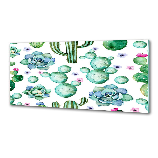 Pannello paraschizzi cucina con motivo cactus