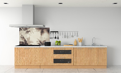 Rivestimento parete cucina con motivo a palme