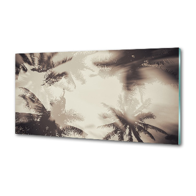 Rivestimento parete cucina con motivo a palme