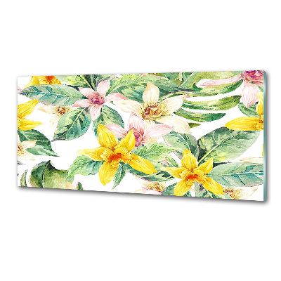 Rivestimento parete cucina con motivo Orchidea