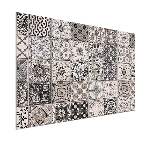 Pannello retrocucina con piastrelle in ceramica