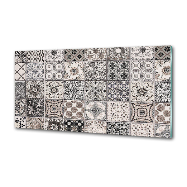 Pannello retrocucina con piastrelle in ceramica