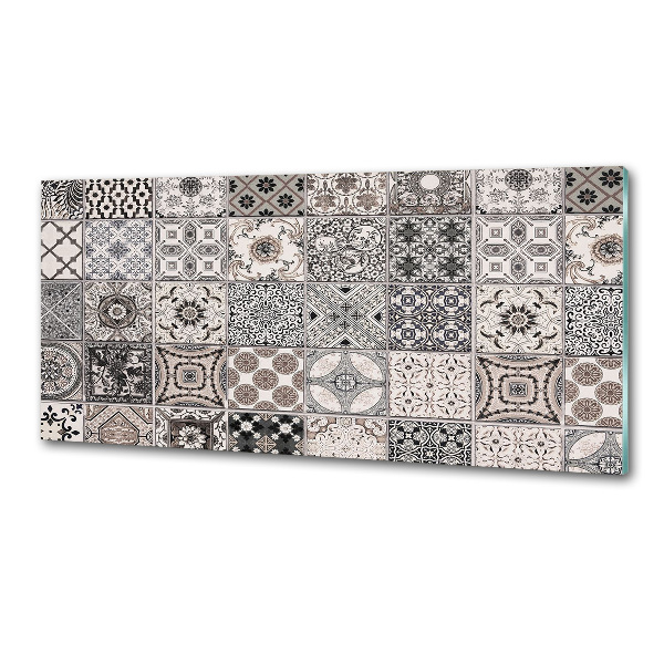 Pannello retrocucina con piastrelle in ceramica