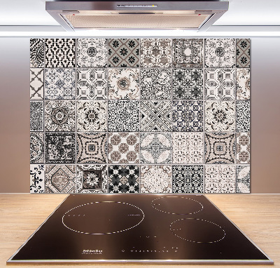 Pannello retrocucina con piastrelle in ceramica
