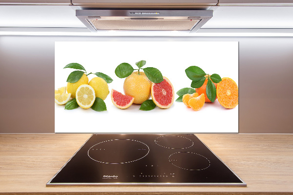 Pannello retrocucina con motivo di agrumi