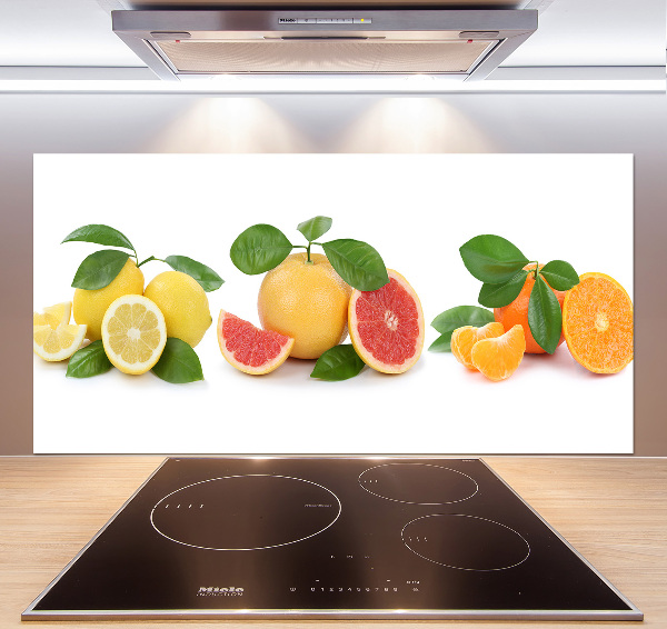 Pannello retrocucina con motivo di agrumi