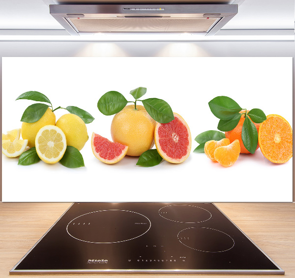 Pannello retrocucina con motivo di agrumi