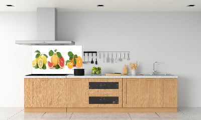 Pannello retrocucina con motivo di agrumi