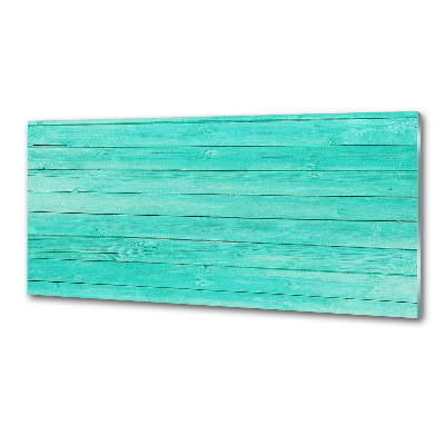 Rivestimento parete cucina con motivo a tavole verdi