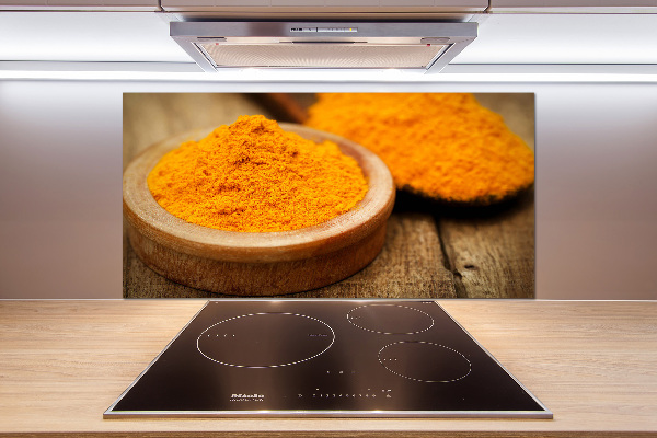 Pannello retrocucina con motivo curcuma