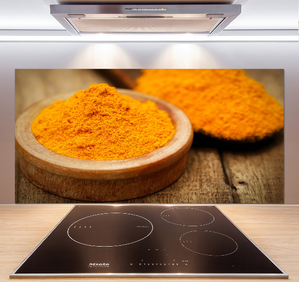Pannello retrocucina con motivo curcuma