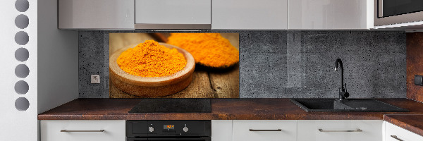 Pannello retrocucina con motivo curcuma