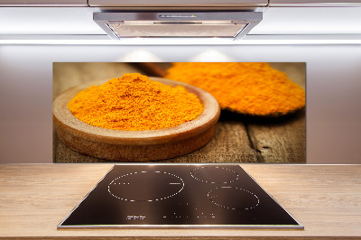 Pannello retrocucina con motivo curcuma