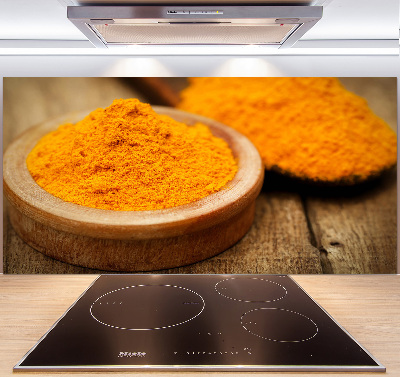 Pannello retrocucina con motivo curcuma