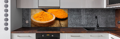 Pannello retrocucina con motivo curcuma