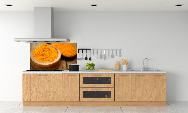 Pannello retrocucina con motivo curcuma