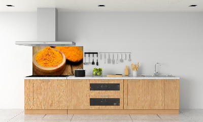 Pannello retrocucina con motivo curcuma