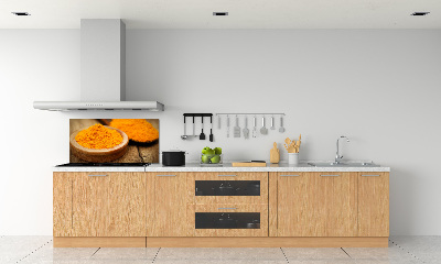 Pannello retrocucina con motivo curcuma