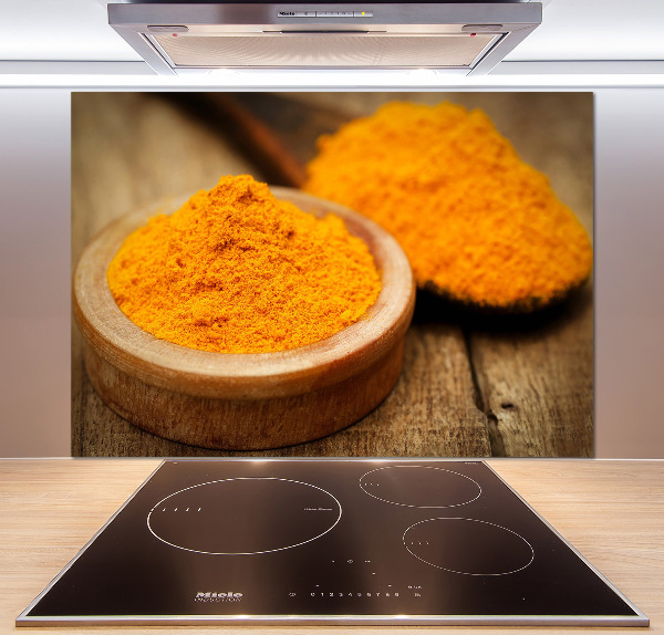 Pannello retrocucina con motivo curcuma