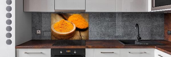 Pannello retrocucina con motivo curcuma