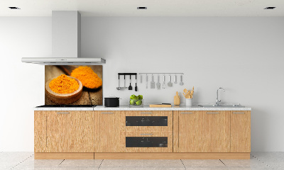 Pannello retrocucina con motivo curcuma