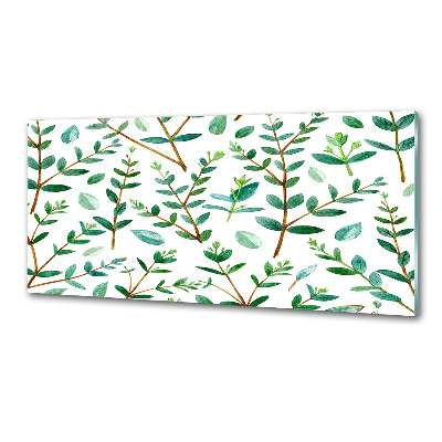 Pannello retrocucina con motivo effetto eucalipto