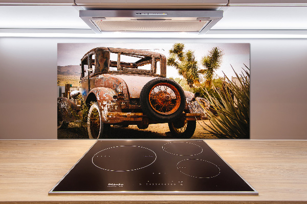 Rivestimento parete cucina con motivo a tema incidente stradale