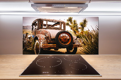 Rivestimento parete cucina con motivo a tema incidente stradale