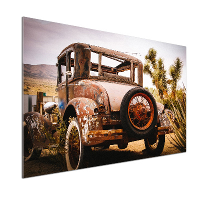 Rivestimento parete cucina con motivo a tema incidente stradale