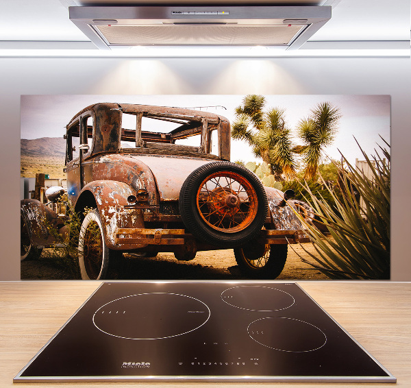 Rivestimento parete cucina con motivo a tema incidente stradale