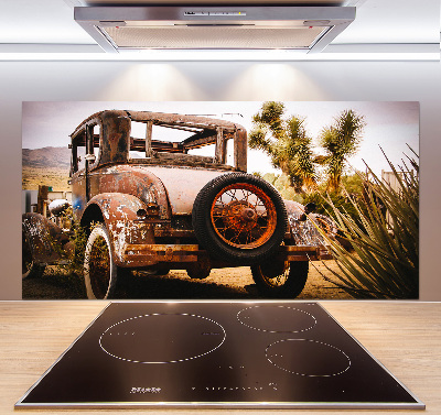 Rivestimento parete cucina con motivo a tema incidente stradale