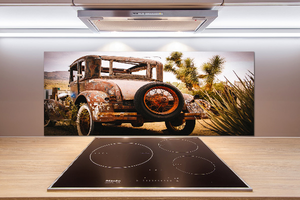 Rivestimento parete cucina con motivo a tema incidente stradale