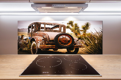 Rivestimento parete cucina con motivo a tema incidente stradale