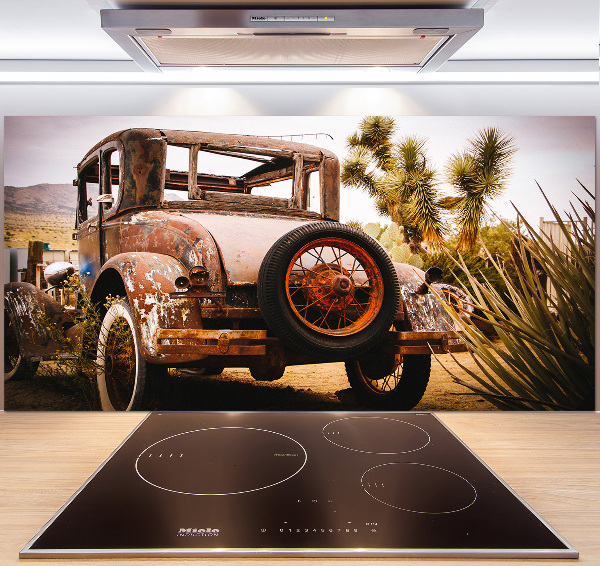 Rivestimento parete cucina con motivo a tema incidente stradale