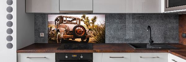 Rivestimento parete cucina con motivo a tema incidente stradale