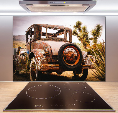 Rivestimento parete cucina con motivo a tema incidente stradale