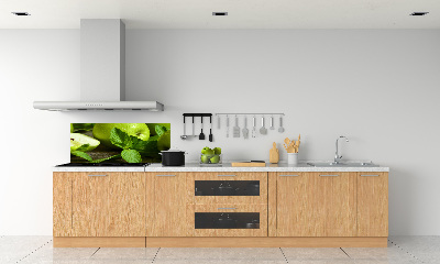 Pannello paraschizzi cucina con decorazione di mele verdi